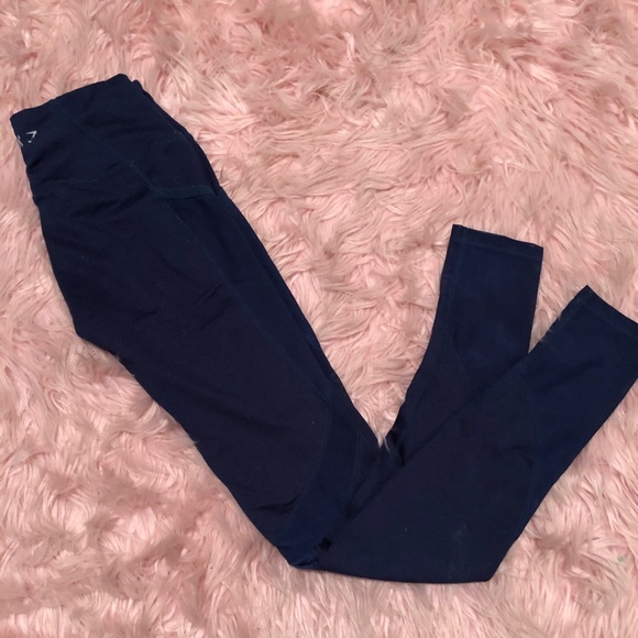 Gymshark Blue Ladies Training Mesh leggings - Picture 3 of 7